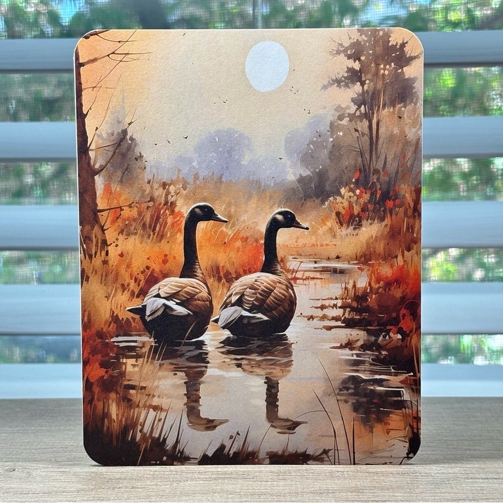 Handmade Geese Greeting Card